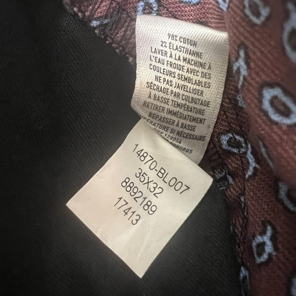 Bonobos Pants Men 35x32 Black Chino Slim Stretch Twill Flat Front Casual Office - Picture 9 of 11